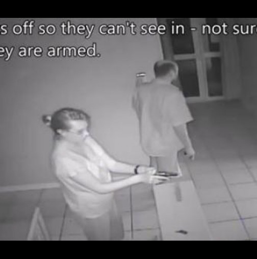 ВИДЕО: Какво е заснела камерата в еднофамилна къща, когато влезли крадци