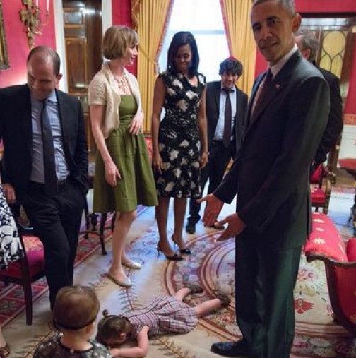 Нов хит в интернет: Вижте как изглежда едно дете, което изпада в истерия пред Обама