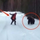 Мъж показа как да се спасите, ако ви нападне мечка!