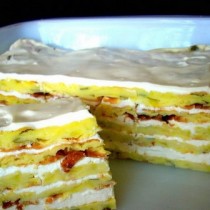 Солена торта с настъргани тиквички и сметана - Идеална за лятото!