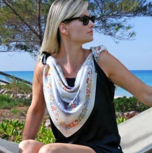 Идеи как да се носи шал в топлите дни на лято 2015