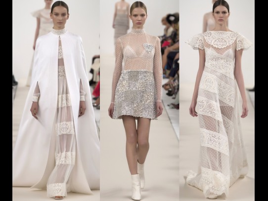 Бяла колекция висша мода от Валентино