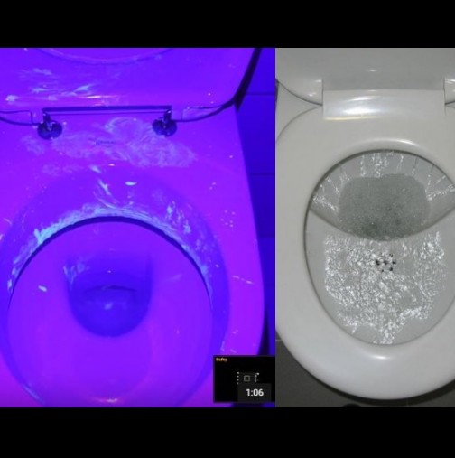 Брилянтен начин, да видите мръсните невидими части от тоалетната чиния, като използвате телефона си