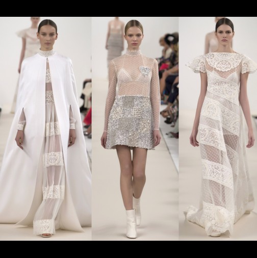 Красива бяла колекция висша мода от Валентино
