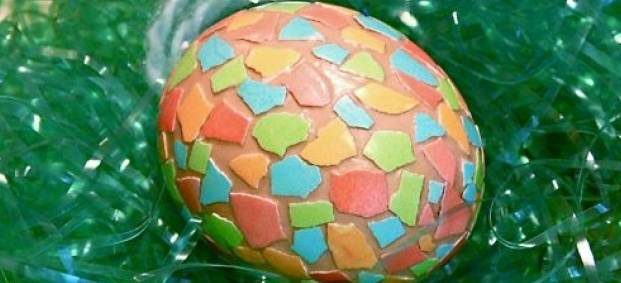 Оригинална и практична идея-яйце-мозайка за Великден 