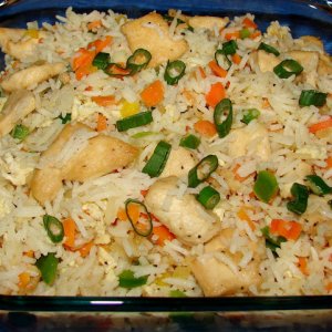 Пиле с ориз и зеленчуци по китайски 