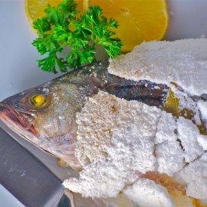 Риба в кора от сол