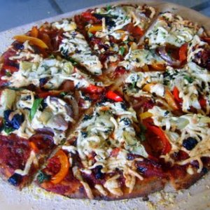 Вкусна вегетарианска пица