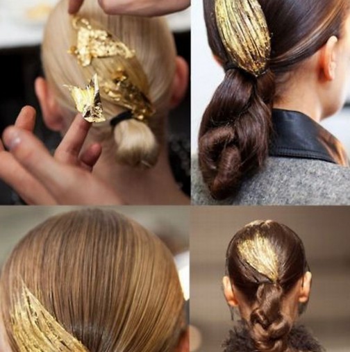 Новата тенденция, която ще искате да опитате: Злато в косата (Снимки)