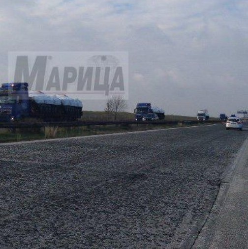 Какво се случва? Колона от танкове се придвижват по магистрала Тракия в посока към Турция
