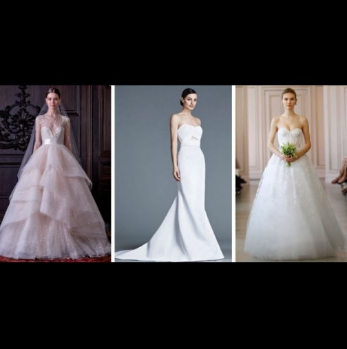 Как да  си изберете най-подходящата сватбена рокля според формата на тялото ви? (Снимки)