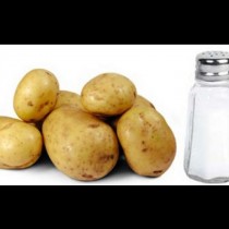 Как да изчистите ръждата с картофи и сол?