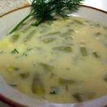Супа от зелен фасул с кисело мляко
