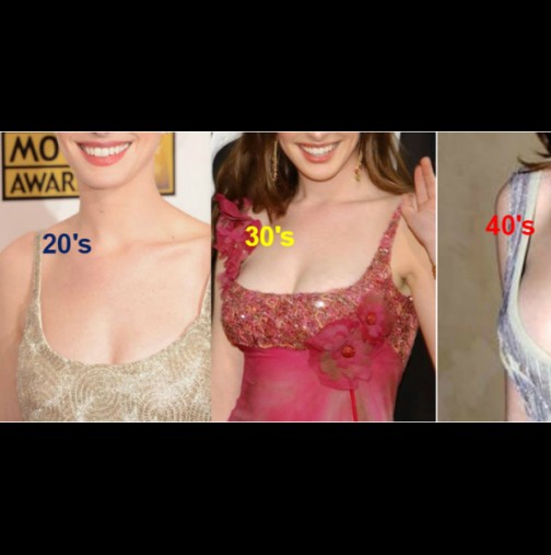 Ето как се променят гърдите на жената, когато тя е на 20, 30, 40 години (Снимки)