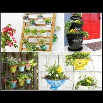 Пролет в двора: 12 страхотни идеи за творчески вертикални градини (Снимки)
