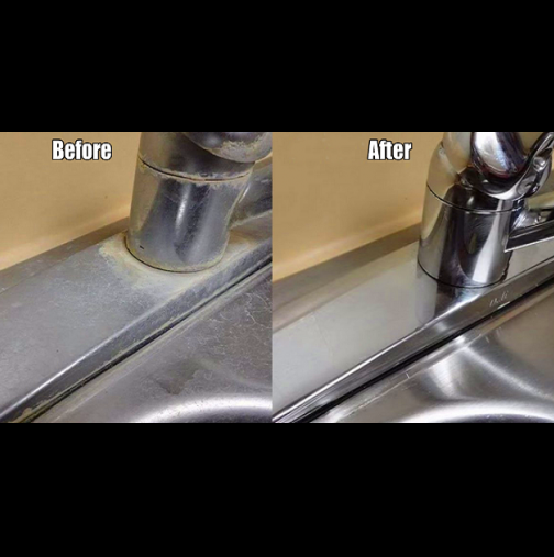 Най-простият и лесен начин да почистите мивката без препарати. Само 1 съставка и ще стане като нова (Видео)