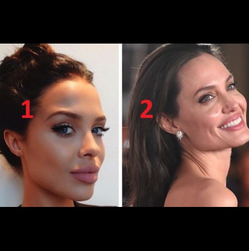 Коя е истинската Анджелина Джоли и коя, двойничката-Вижте още снимки на удивителната прилика!