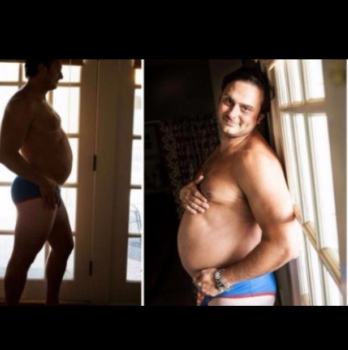 Ето какво направи този мъж, когато съпругата му отказа да се снима бременна-Снимки