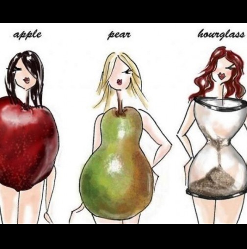 Бърза диета според структурата на тялото. А ти какво си - ябълка, круша или...