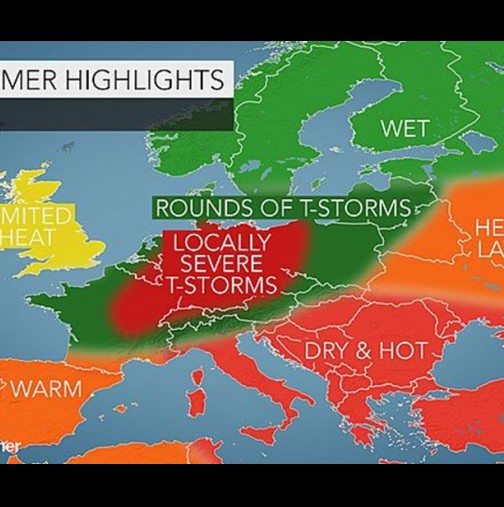 Адски жеги ни чакат през юли и август а температурните рекорди ще продължат до ноември