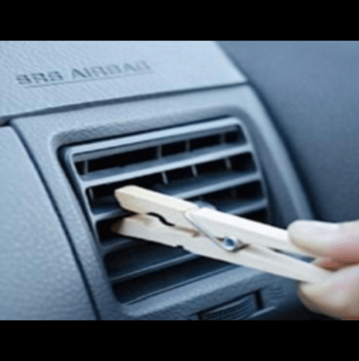 Поставете дървена щипка на решетката на климатика у дома, или в колата и се радвайте на резултата от този трик