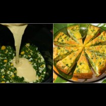 Правя го през ден и всеки път се получава безподобна вкусотия: Бърз солен пай с яйца и пресен лук