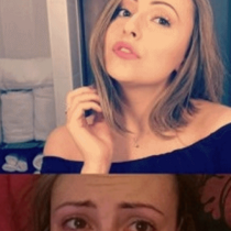 Тя публикува свои снимки преди и след пристъп на паническа атака. Плашещо!