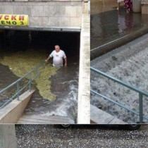 Бедствие в Пловдивско! Под вода е цяло ...