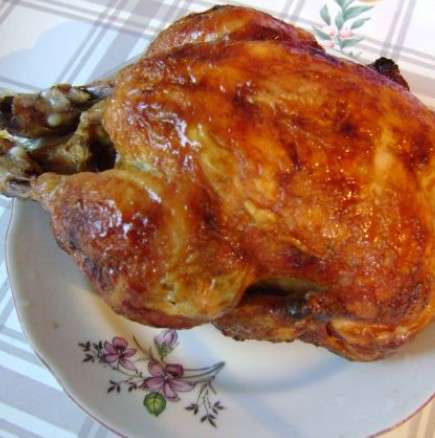 Печено пиле по френски