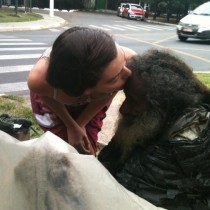 Всеки ден тя поздравява и целува този бездомник - Но една сутрин, той ѝ дал няколко листа