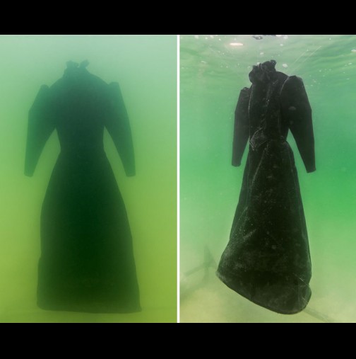 Мъртво море погълна тази рокля за цели 2 години. Когато я извадиха от водите, ефектът беше изумителен (Снимки)