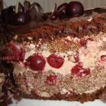 Домашна шоколадова торта с пияни вишни