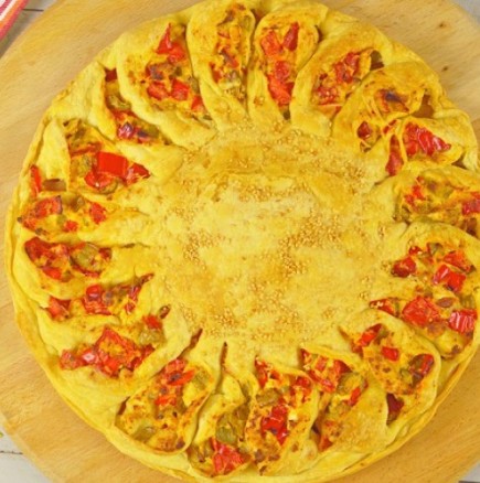 Македонска питка-слънце - рецепта с видео