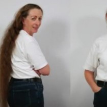 Жена се подстрига за първи път от 23 години-Вижте я как изглежда след подстрижката