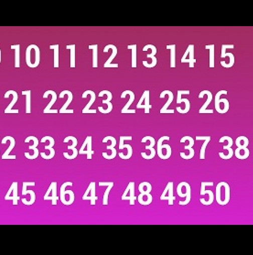 Имате 5 секунди, за да разберете, кое число липсва от поредицата!
