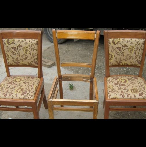 Първо исках да изхвърля старите столове, но ми дожаля и ето какво направих от тях сама-За чудо и прикоз станаха!