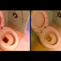 Дори мислех да сменям тоалетната чиния, толкова беше захабена, но открих начина! Много лесно се справих с ръждата за 15 минути!