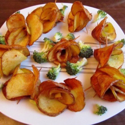 Пържени картофени розички