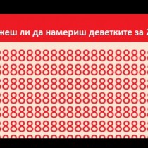 Зашеметяващ тест, който проверява бързата ви способност да се концентрирате! Само един от 96 човека може да го направи