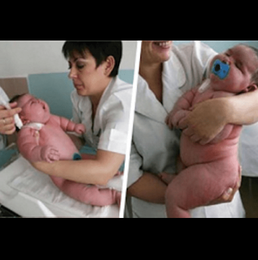 Бебето, което се роди 18 кг е най-голямото в света, но това което няма да повярвате, е колко тежи майка му