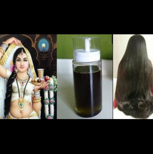 Тайното масло на индийското кралско семейство: Косата започва да расте бързо и загубата спира