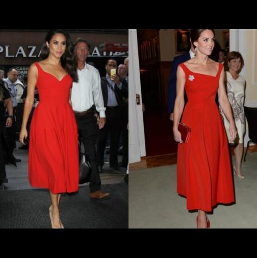 Всеки забелязва, че двете се обличат много еднакво: Меган наистина ли копира Кейт? (Снимки)
