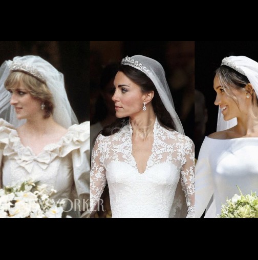 Тогава и сега: Кралските сватби на Диана, Кейт и Меган-Eто коя беше най-красива!
