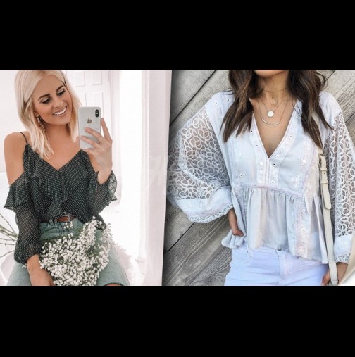 Модерни това лято: 10 варианта на зашеметяващи стилни блузи (Снимки)
