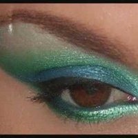 Как да си направим цветен грим в зелено и синьо