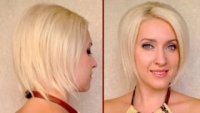Как да имитираме къса боб прическа с дълга коса