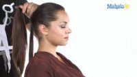 Как да направим опашка с увит кичур коса