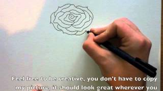 Как да нарисуваме роза стъпка по стъпка