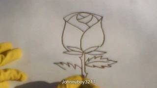 Как да нарисуваме роза бързо