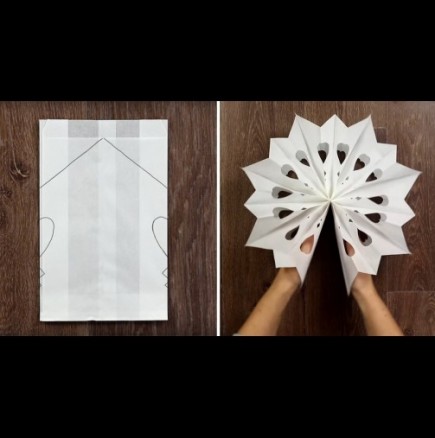 Как да си направим снежинки от хартия за украса